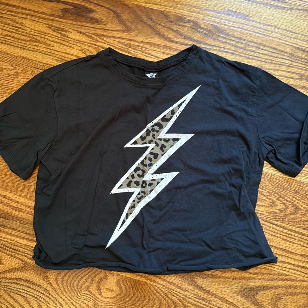 PixieLane bolt cheetah tee size 11/12